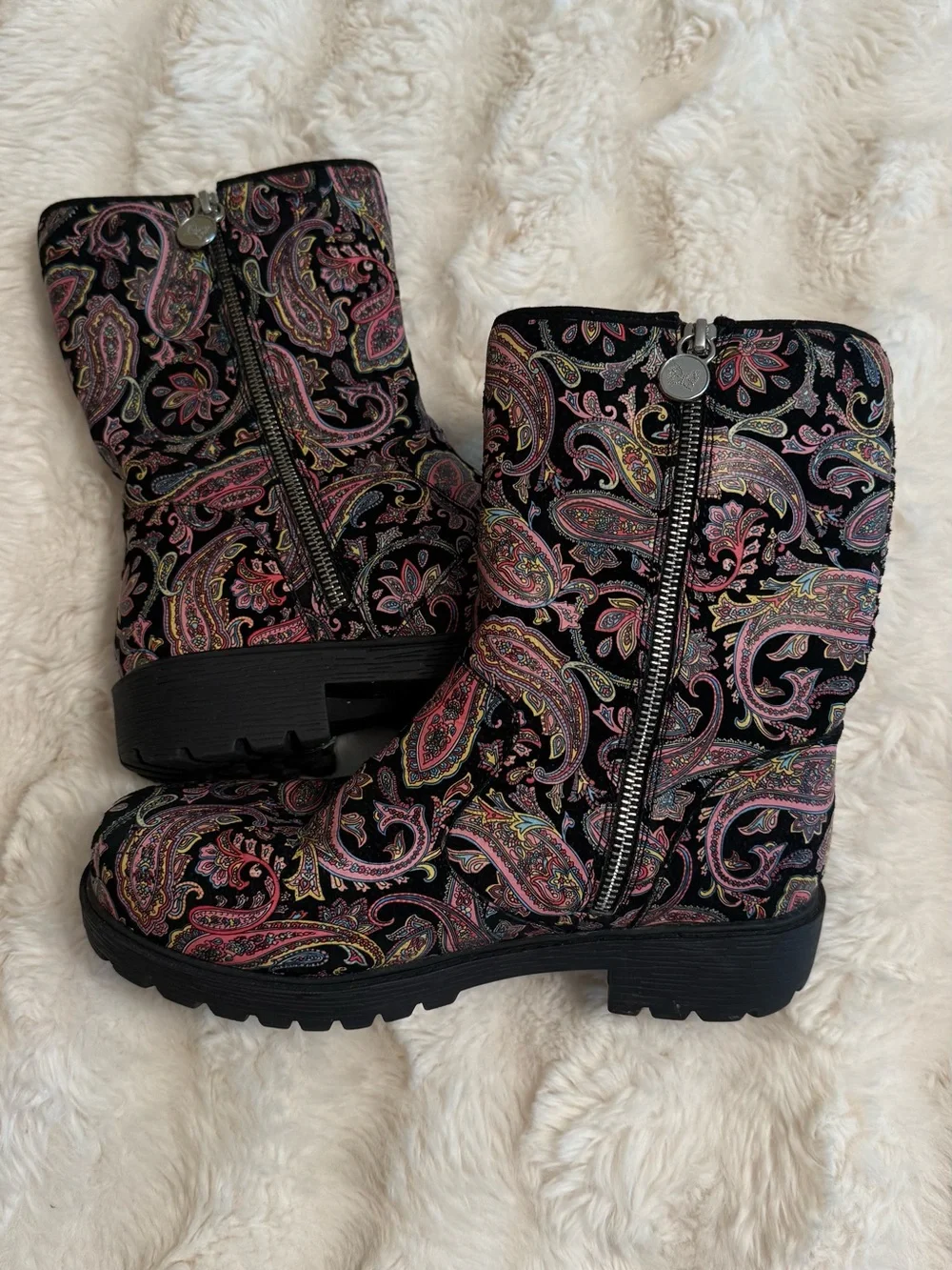 Alegria Chalet Groovy Baby Soft Leather Waterproof Sherpa lined Boots Sz 9